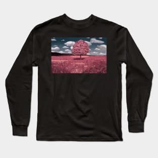 Pink Landscape Painting Long Sleeve T-Shirt